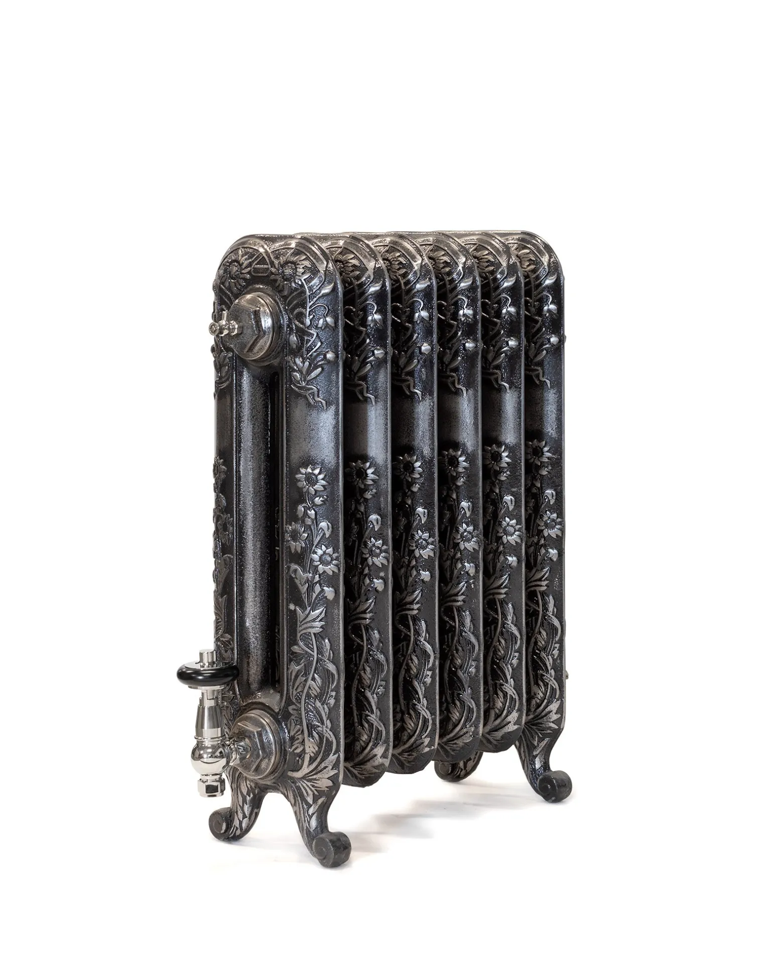 Radiatorventil termostat - Kensington krom/trä