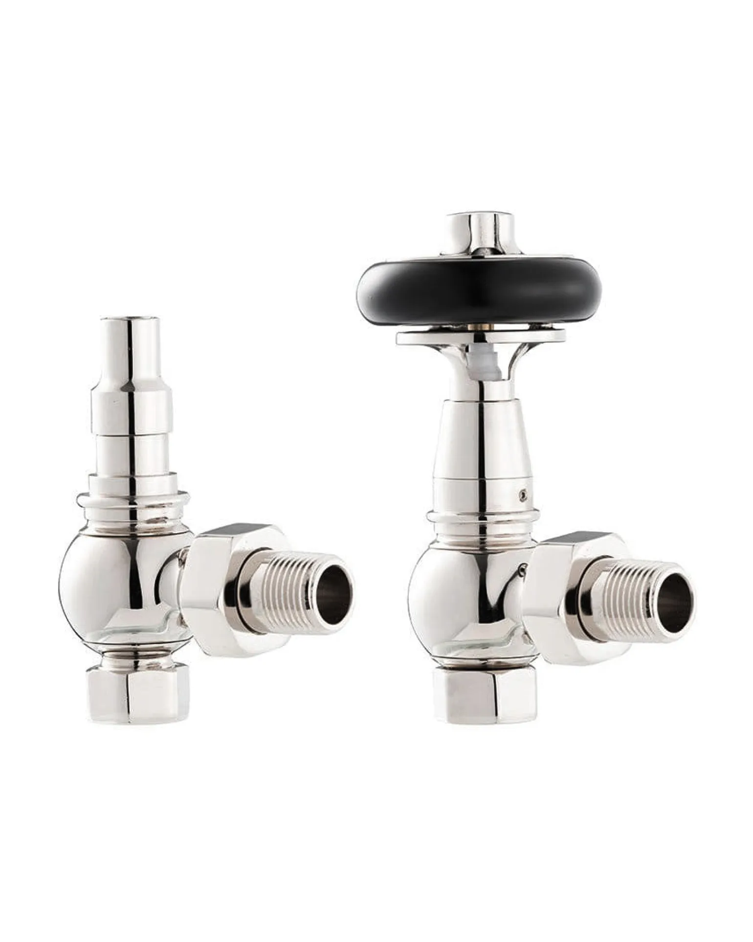 Radiatorventil termostat - Kensington nickel/trä