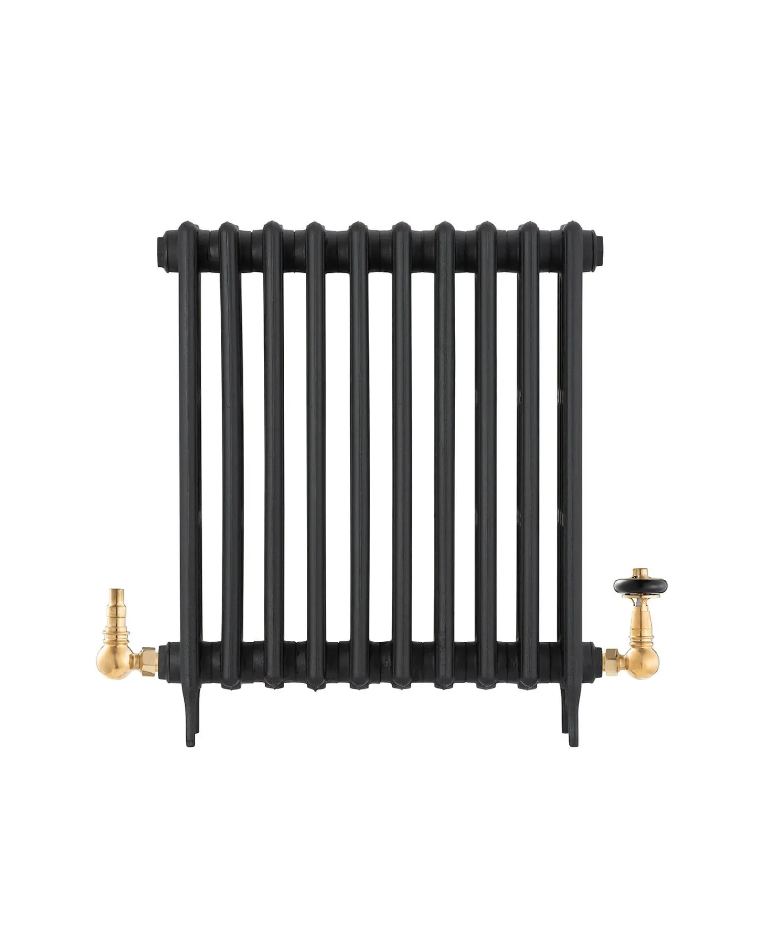 Radiatorventil termostat - York (vinklad) krom/trä