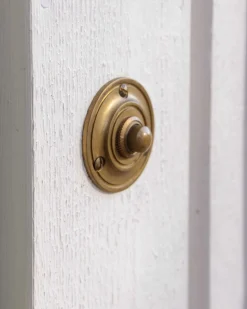Ringklockeknapp - Rund mässing
