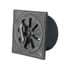 Rosettventil - Svart aluminium Ø 120 mm