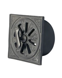 Rosettventil - Svart aluminium Ø 145 mm