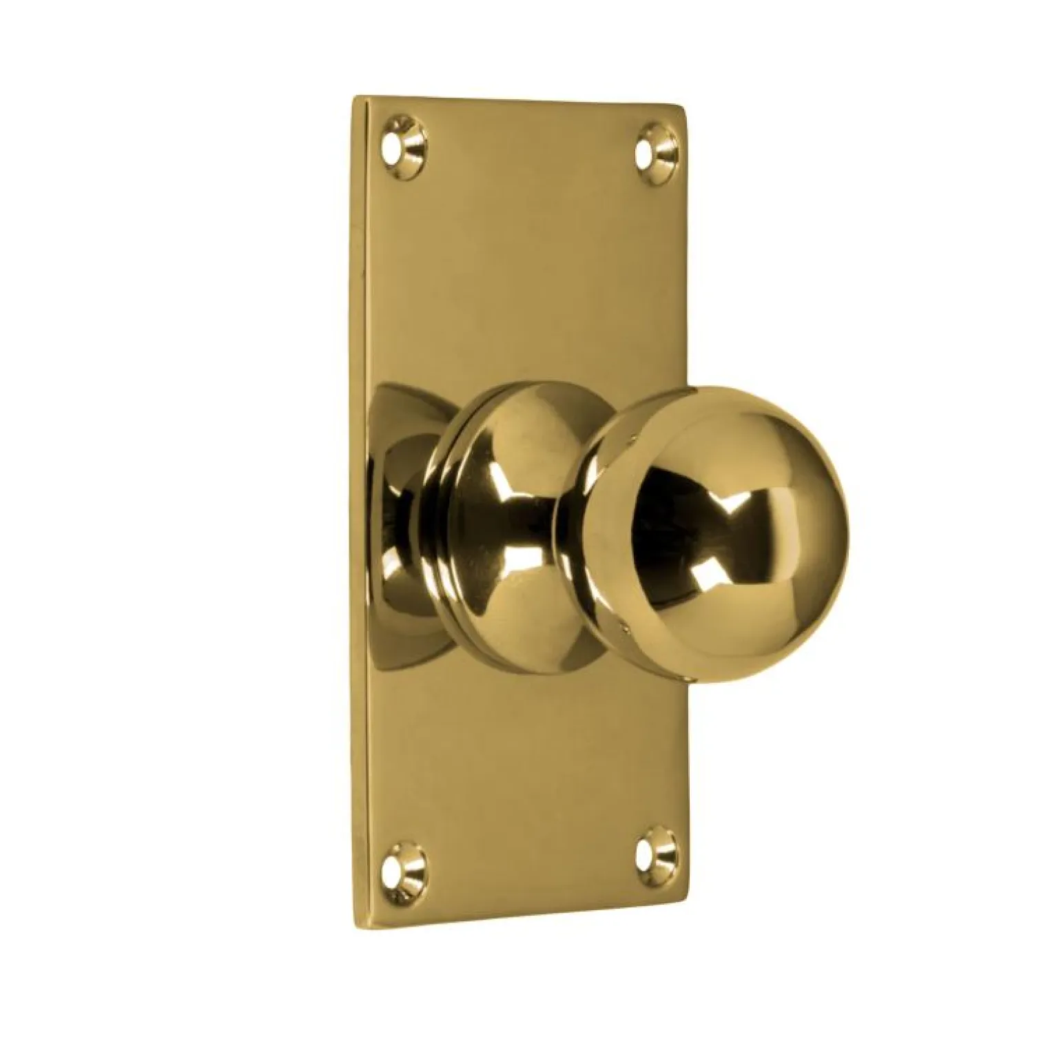 Rund knopp med bottenplatta - Mässing 40 x 70 mm