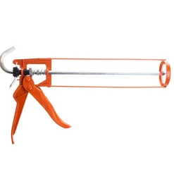 Skelettpistol/fogpistol orange metall - För limpatroner