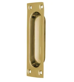 Skjutdörrshandtag - Mässing 95x34 mm