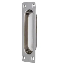 Skjutdörrshandtag - Nickel 95x34 mm