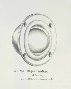 Skjutdörrshandtag - Næsman N:o 168 nickel