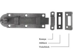 Skottregel - Aug. Stenman 612 med hålbleck, stål 135 mm