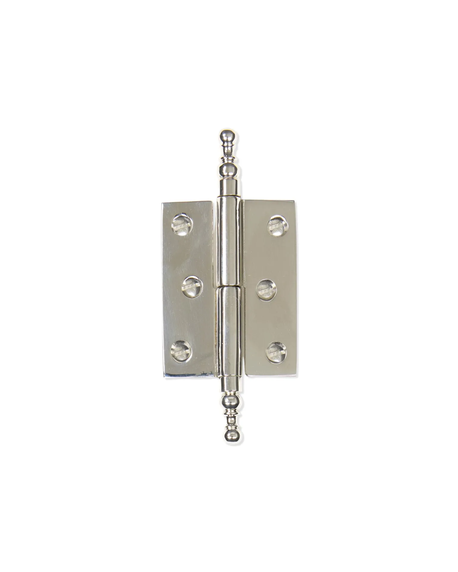 Skåpgångjärn - Knopp nickel 92 x 39 mm