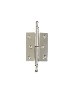 Skåpgångjärn - Knopp nickel 92 x 39 mm
