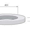 Slitring till gångjärn - Aug Stenman 9,5 x 2 mm
