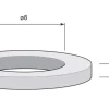 Slitring till gångjärn - Aug Stenman 8 x 2 mm