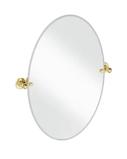 Spegel - Burlington oval, guld