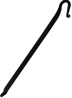 Spiskrok till vedspis - Svart smide 35 cm