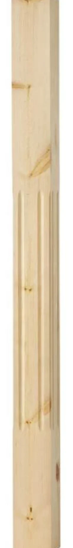 Spårad stolpe - Räckespelare 1180 x 85 mm furu