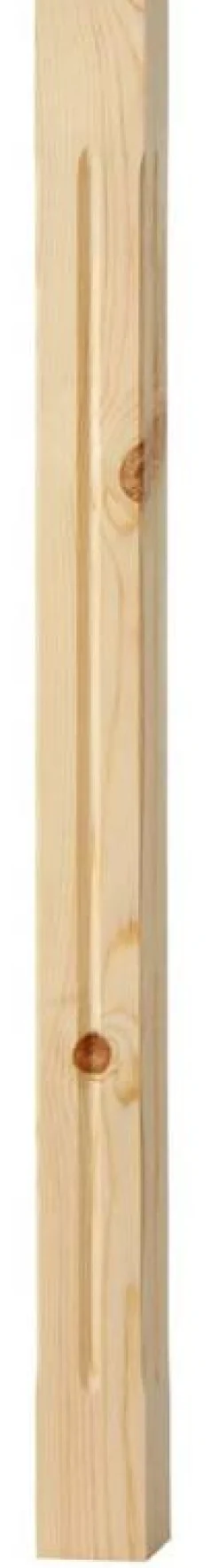 Spårad stolpe - Räckespelare 900 x 65 mm furu