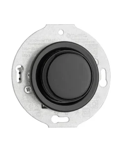Strömbrytare insats - LED-dimmer svart porslin
