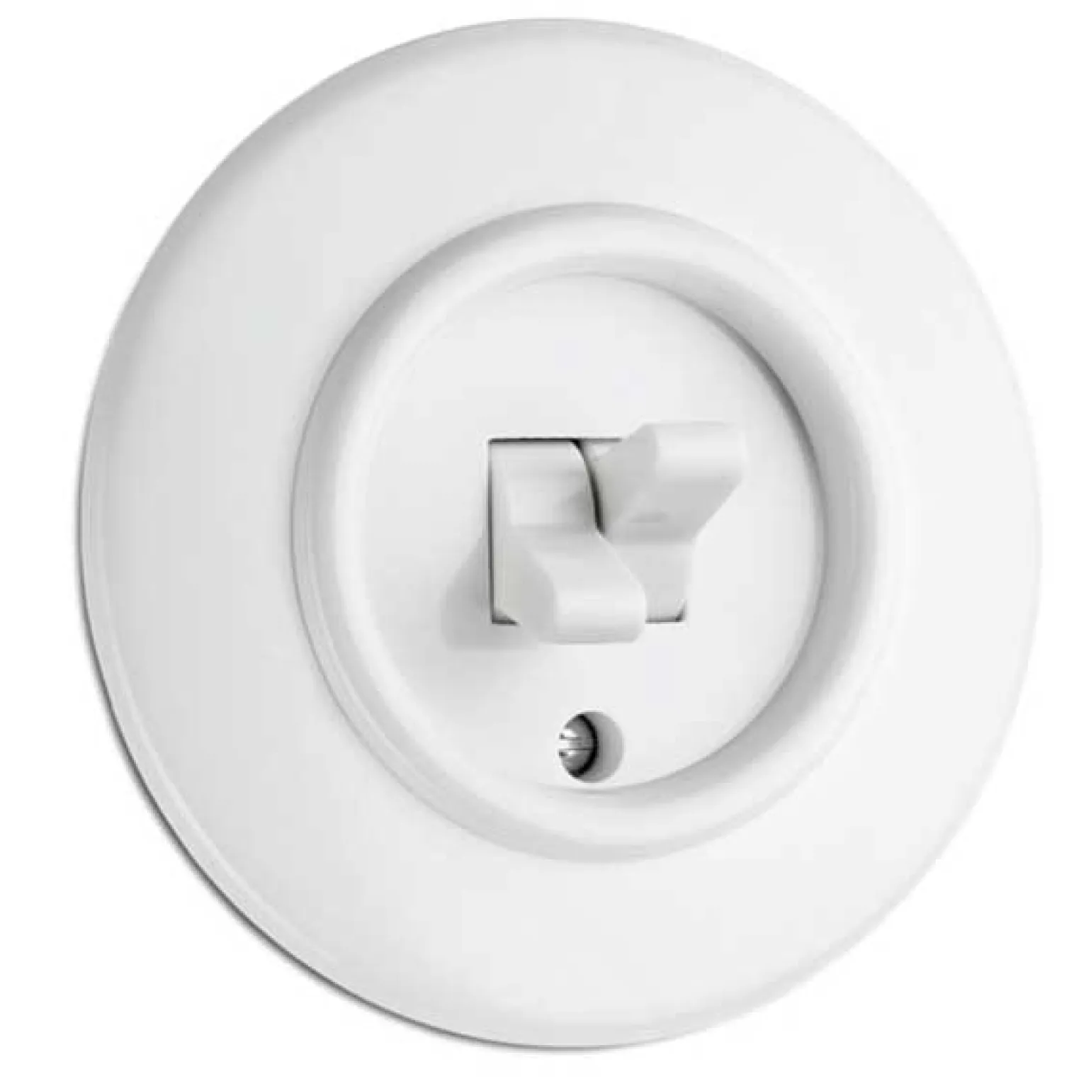 Strömbrytare rund duroplast - Dubbel strömbrytare (vipp)