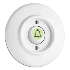 Strömbrytare rund duroplast - Signalknapp ringklocka självlysande