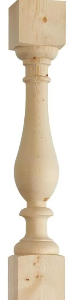 Svarvad stolpe - Baluster gran 800 x 130 mm