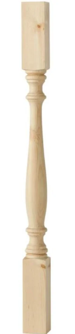Svarvad stolpe - Furu 900 x 65 mm