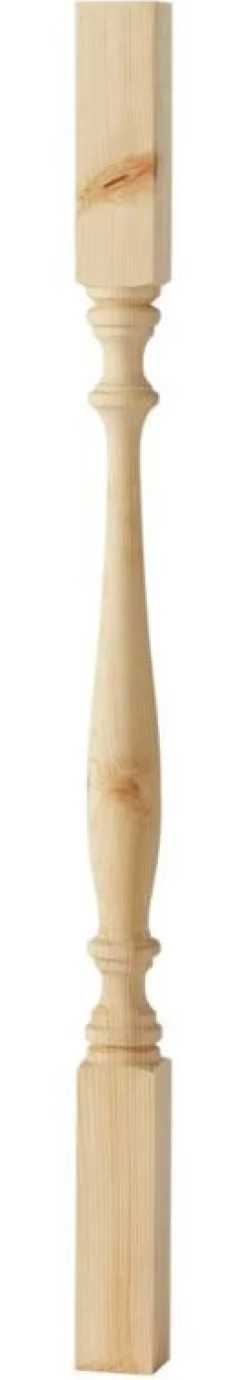 Svarvad stolpe - Furu 900 x 53 mm