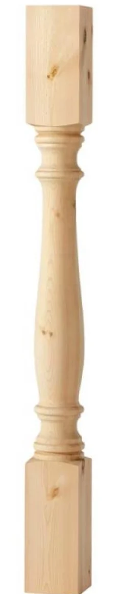 Svarvad stolpe - Furu 900 x 85 mm