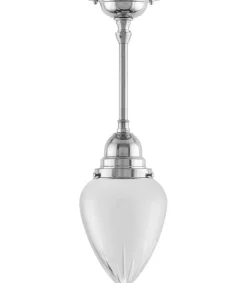 Taklampa - Byströmpendel 80 nickel, mattdroppe