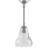 Taklampa - Byströmpendel 60 nickel, slipat mattglas