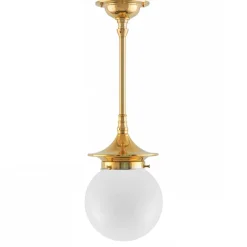 Taklampa - Dahlbergspendel 80 mässing, klotskärm