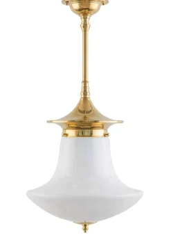 Taklampa - Dahlbergspendel 100 mässing, klottrattskärm