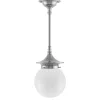 Taklampa - Dahlbergspendel 80 nickel, klotskärm