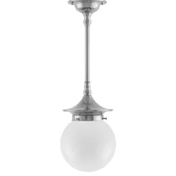 Taklampa - Dahlbergspendel 80 nickel, klotskärm