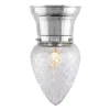 Taklampa - Frödingplafond 80 nickel, droppe klarglas