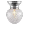 Taklampa - Frödingplafond 100 nickel, klardroppe