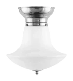 Taklampa - Frödingplafond 100 nickel, klottrattskärm