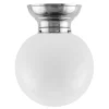 Taklampa - Frödingplafond 100 nickel, stor klotskärm