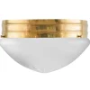 Taklampa - Heidenstamplafond 300 mässing, mattglas