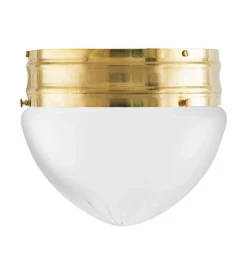 Taklampa - Heidenstamplafond 200 mässing, mattglas