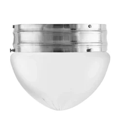 Taklampa - Heidenstamplafond 200 nickel, mattglas