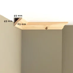 Taklist - Antik hålkäl 15x69 mm