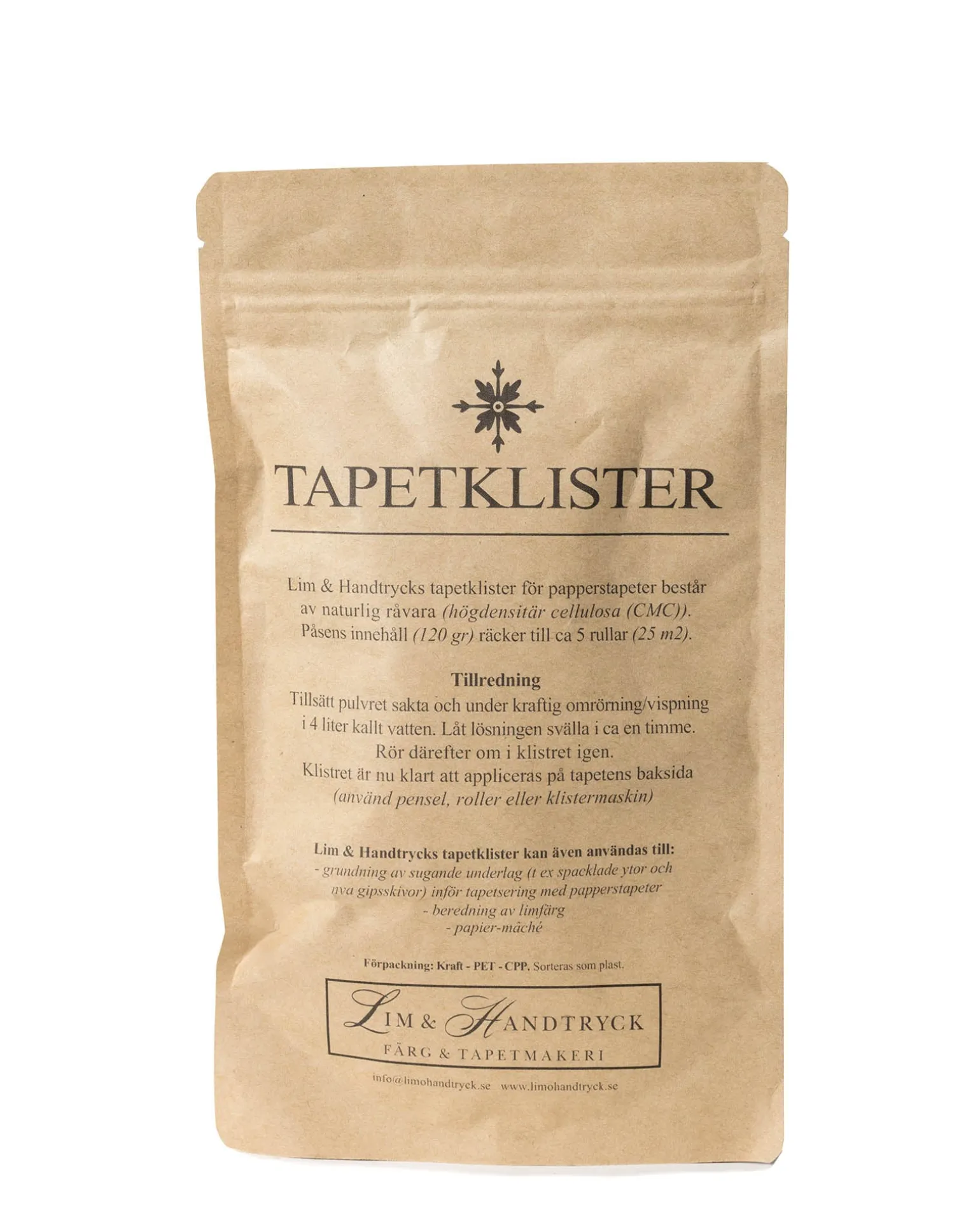 Tapetklister - Cellulosa Lim & Handtryck
