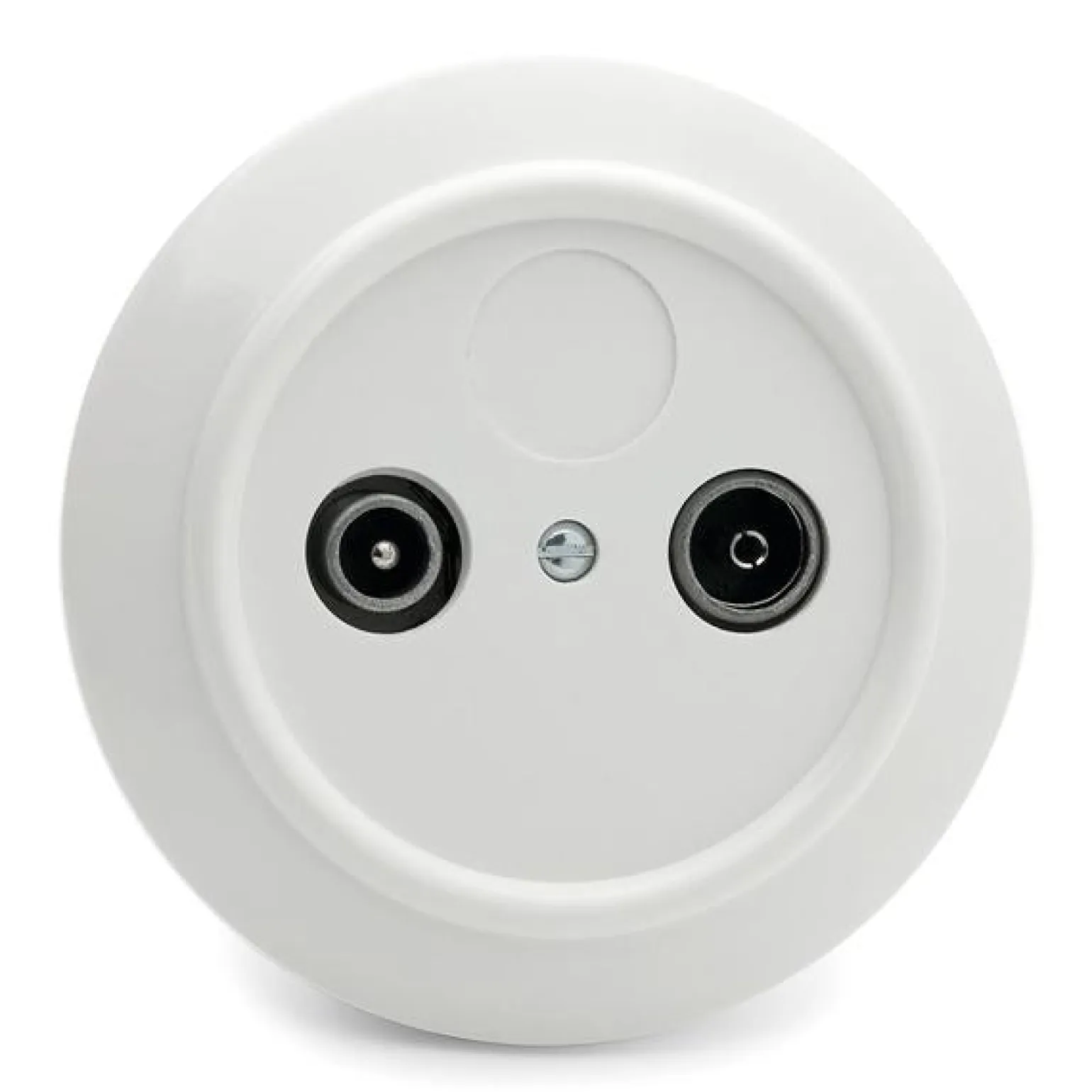 Täckkåpa - Rund duroplast för dimmer, TV/radio & datajack