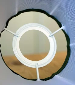 Textilskärm d300 (Ringf/Vit)