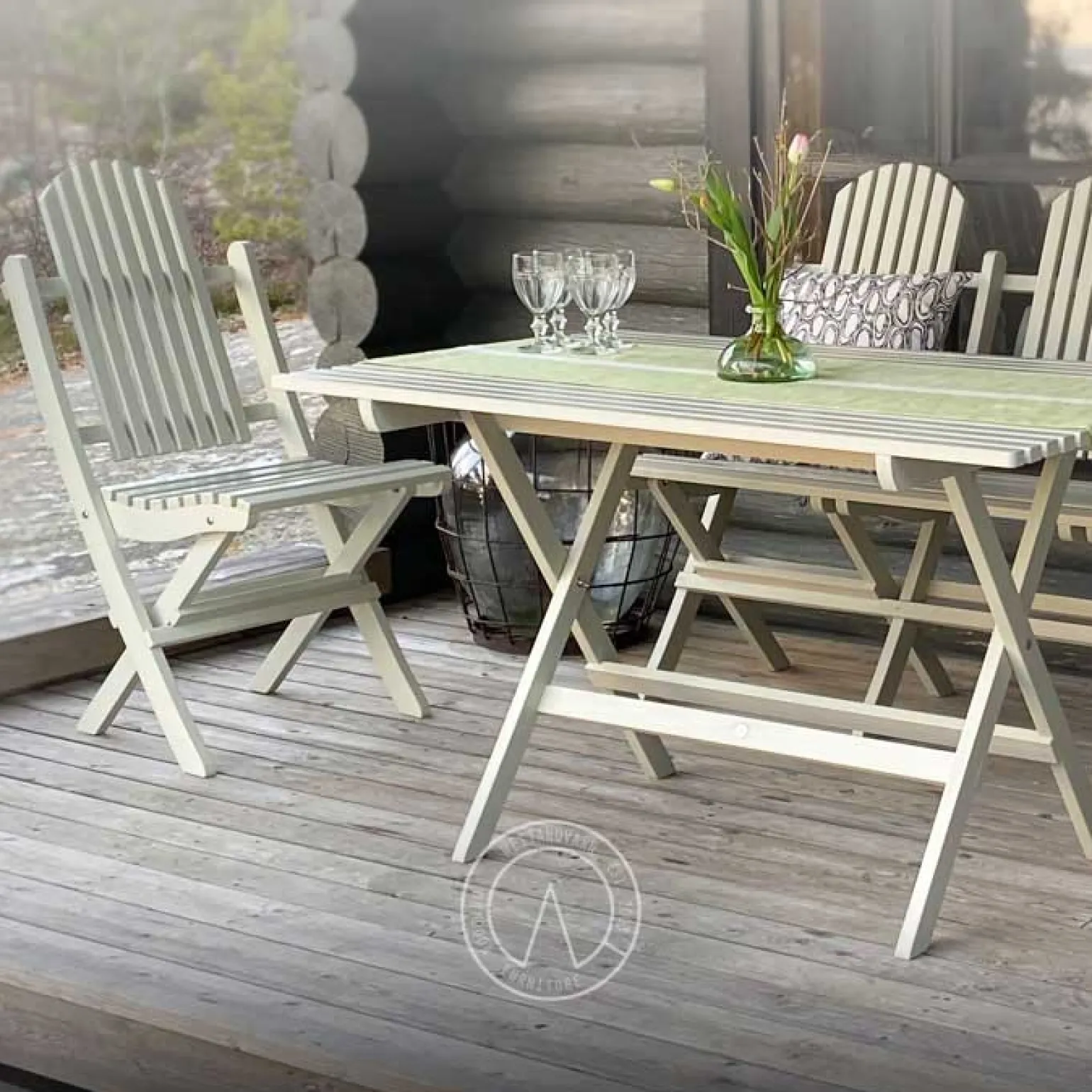 Trädgårdssoffa - Veranda Soffa, hopfällbar, 147 cm