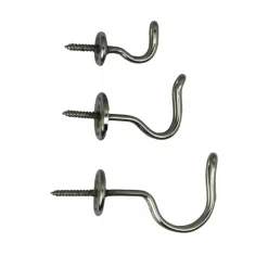 Trådkrok enkel - Nickel