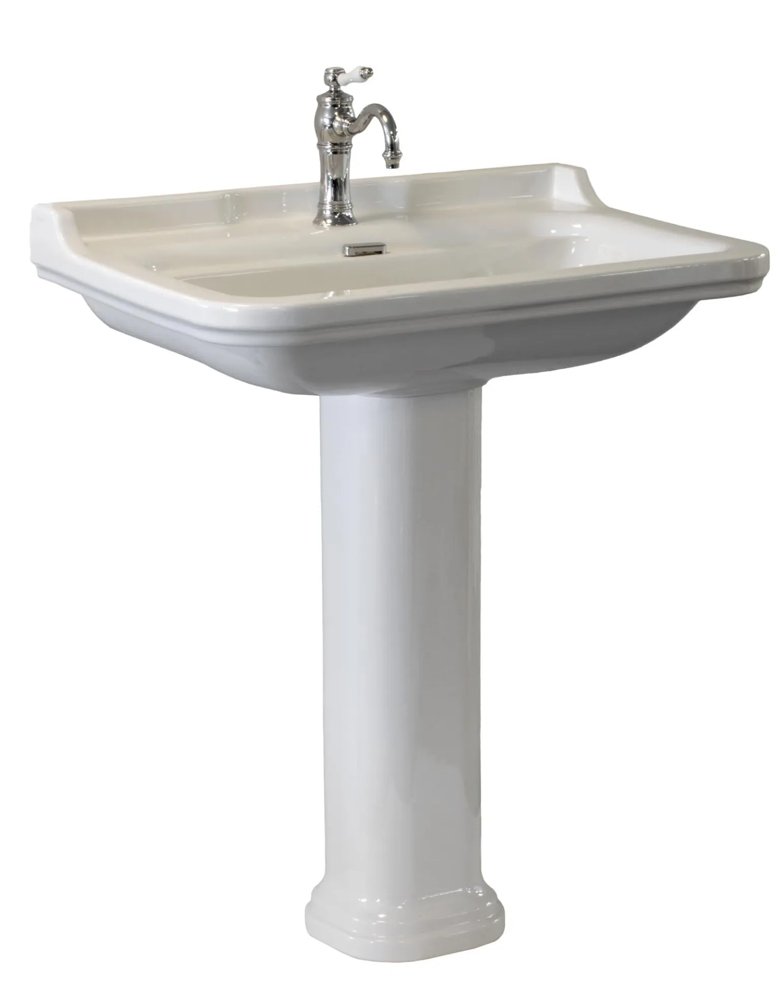 Tvättställ Art Deco 80 cm, piedestal