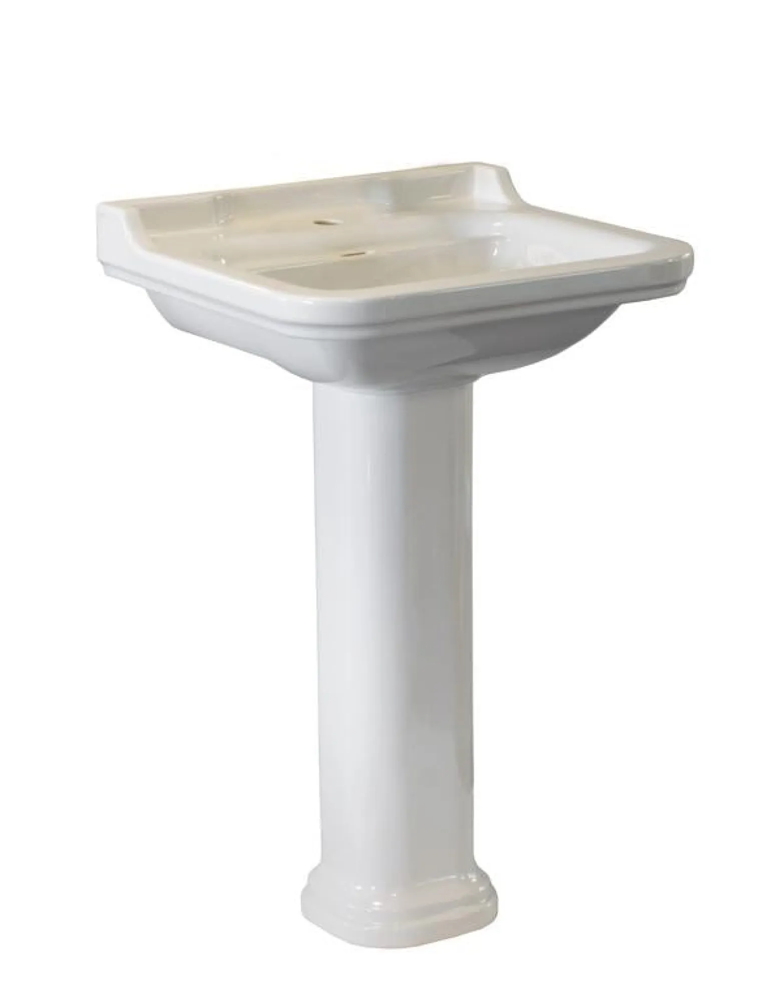 Tvättställ Art Deco - 60 cm, piedestal