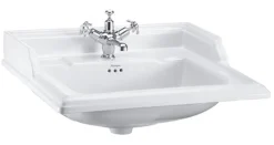 Tvättställ - Burlington Classic rektangulärt 65 cm, ett blandarhål