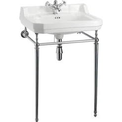 Tvättställ - Burlington Edwardian 61 cm, kromställning